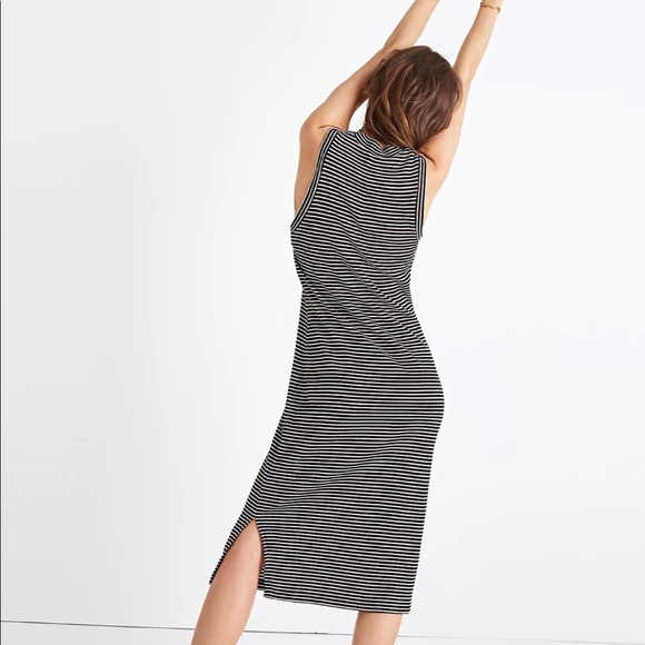 NWT Madewell Ribbed Mockneck Midi Dress SZ XS - Picture 2 of 7